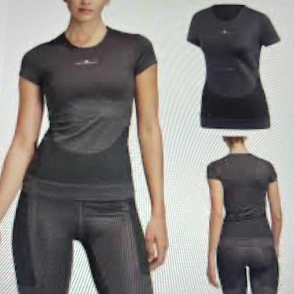 Adidas Stella McCartney Tee Shirt Lycra Fitsense Training Size 2XS